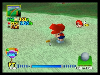 Mario Golf (USA) In game screenshot
